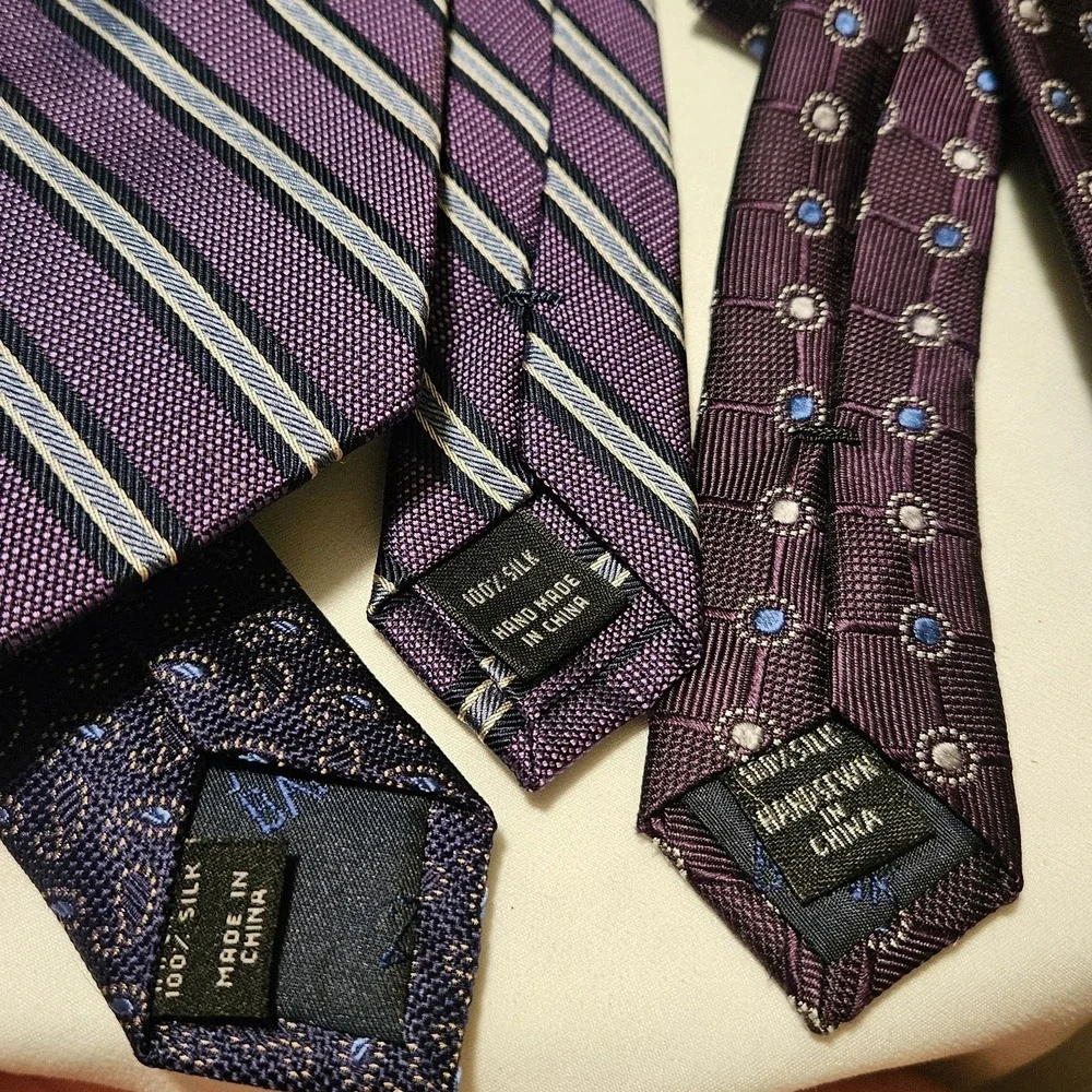 Silk ties Jos.‎ A. Banks  Purple Bundle